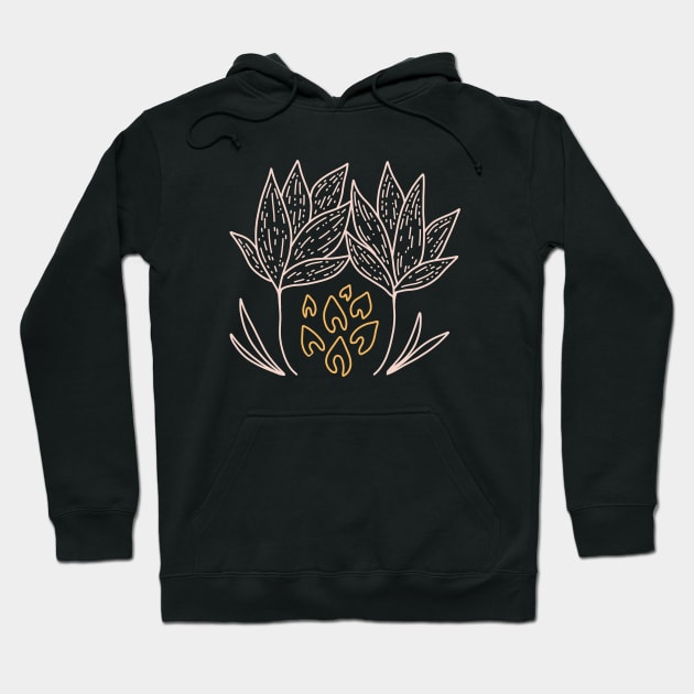 Botanical doodle Hoodie by Bioshart